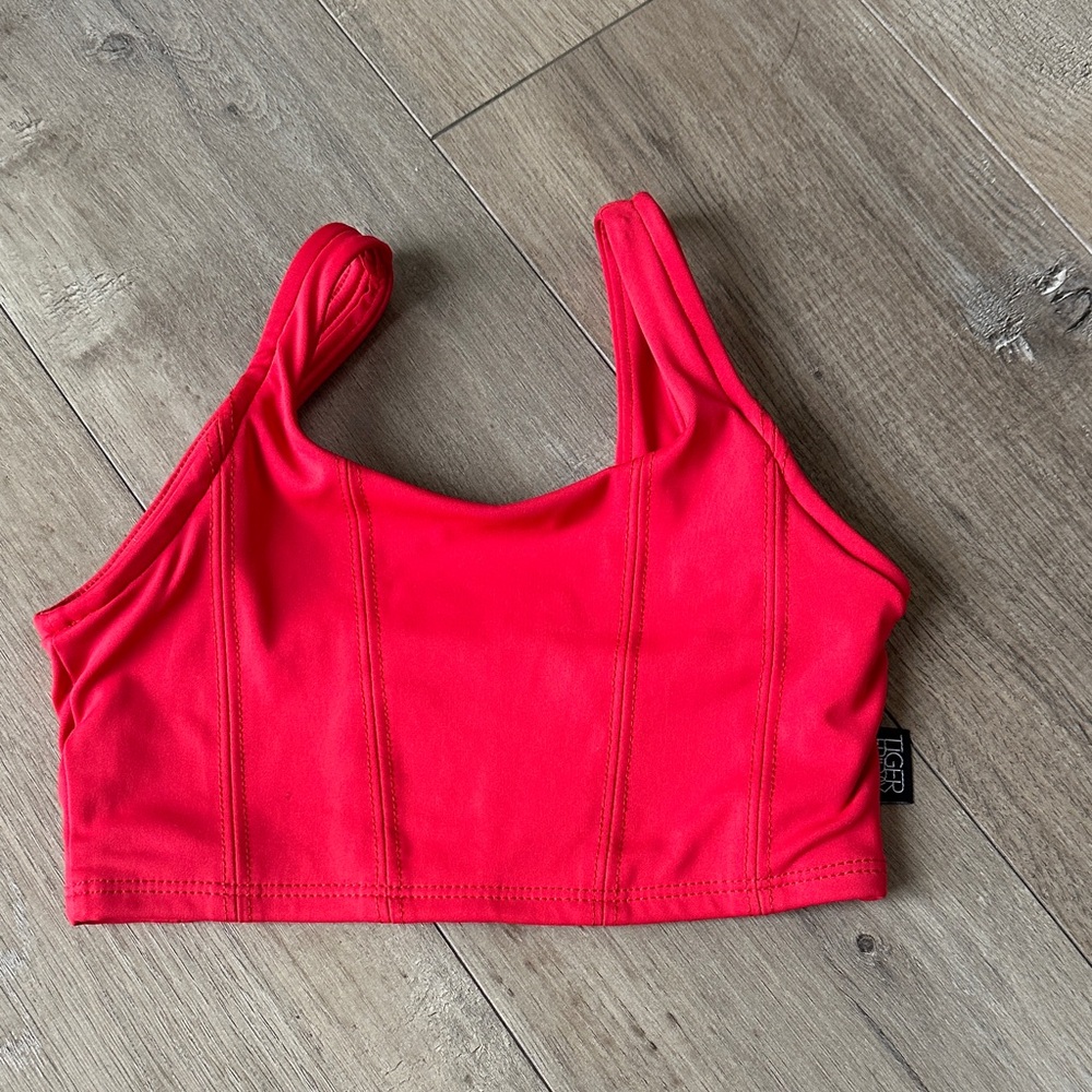Tiger Friday red dance top YM